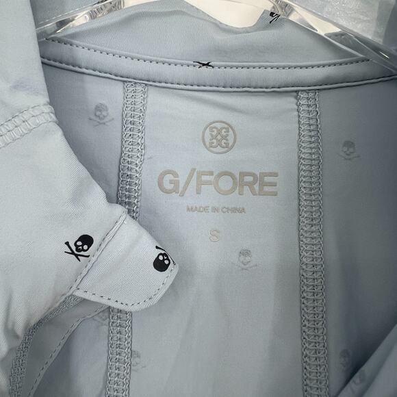 G Fore Top Womens S Blue Skull Crossbones Golf Athleisure Tech Performance - Picture 6 of 8